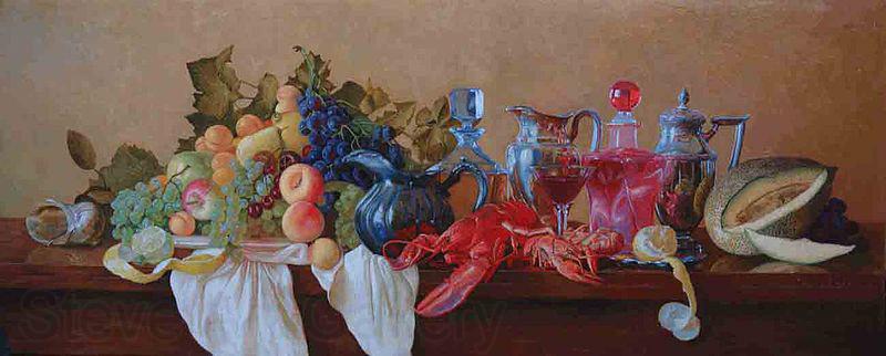 unknow artist Still Life with Lobster. Norge oil painting art